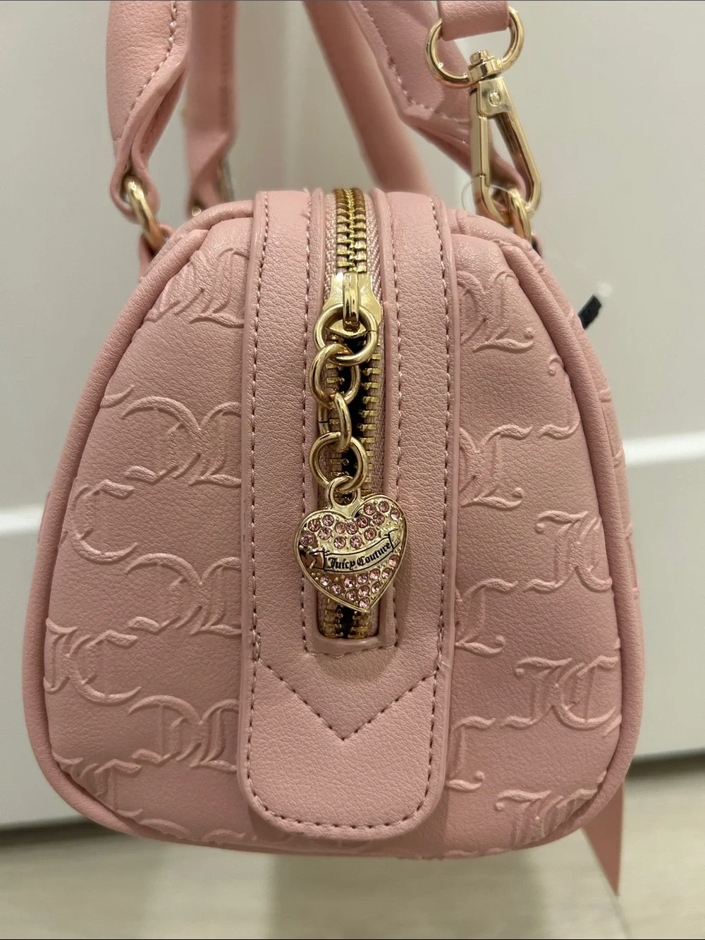 Juicy Couture (NWT) All About That Bling Satchel Bag in Pink Diamond - Picture 4 of 15